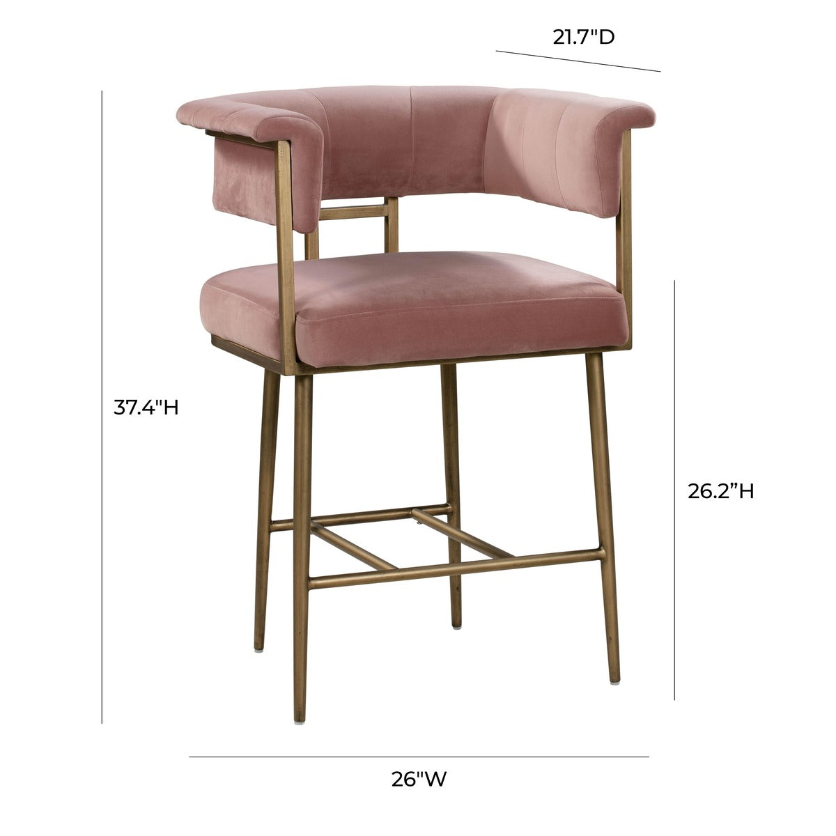 Astrid Velvet Stool