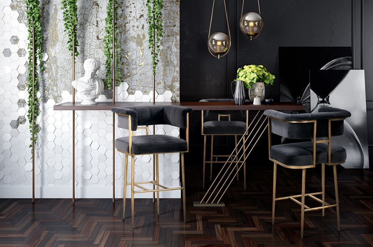 Astrid Velvet Stool