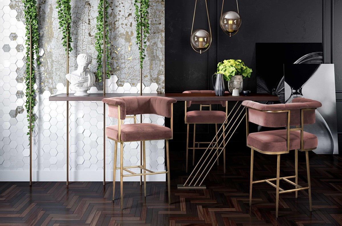 Astrid Velvet Stool