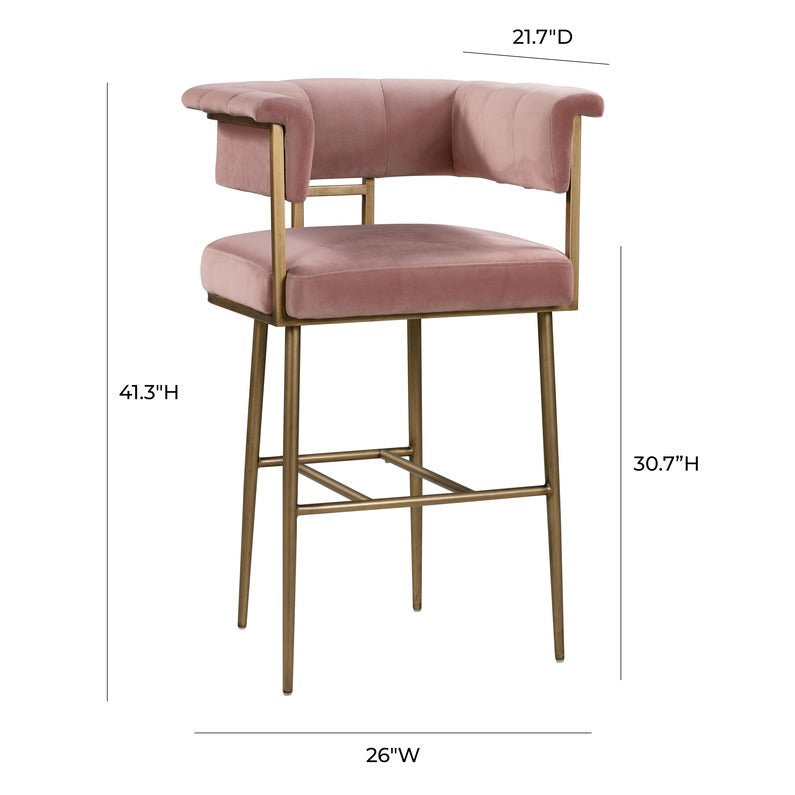 Astrid Velvet Stool