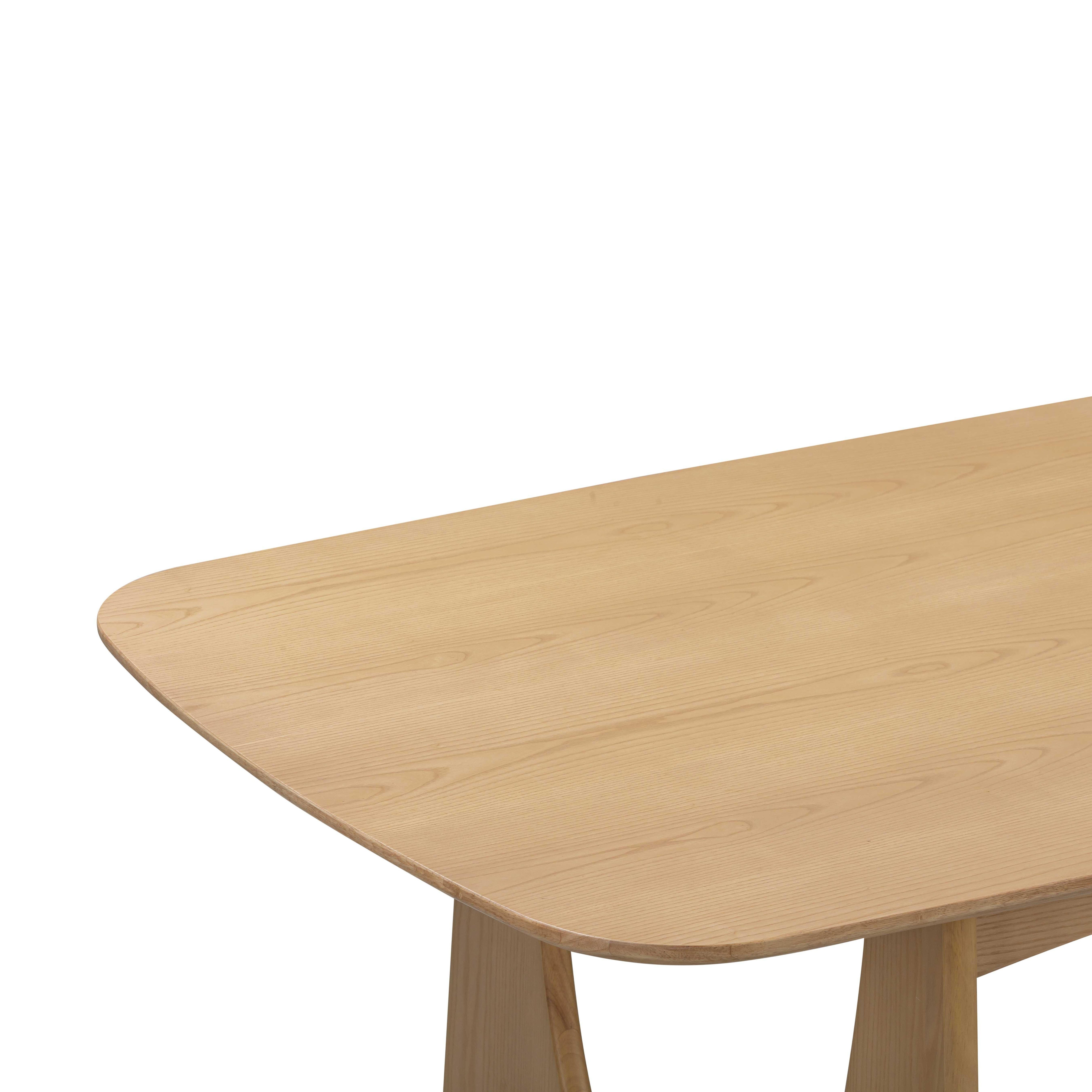 人気カラーの Ash Natural Cybill Rectangular Furniture TOV – Table Dining アドレス帳・住所録