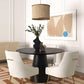 Sahara Round Oak Dining Table (41"-60") - Black / 41" - Image 2