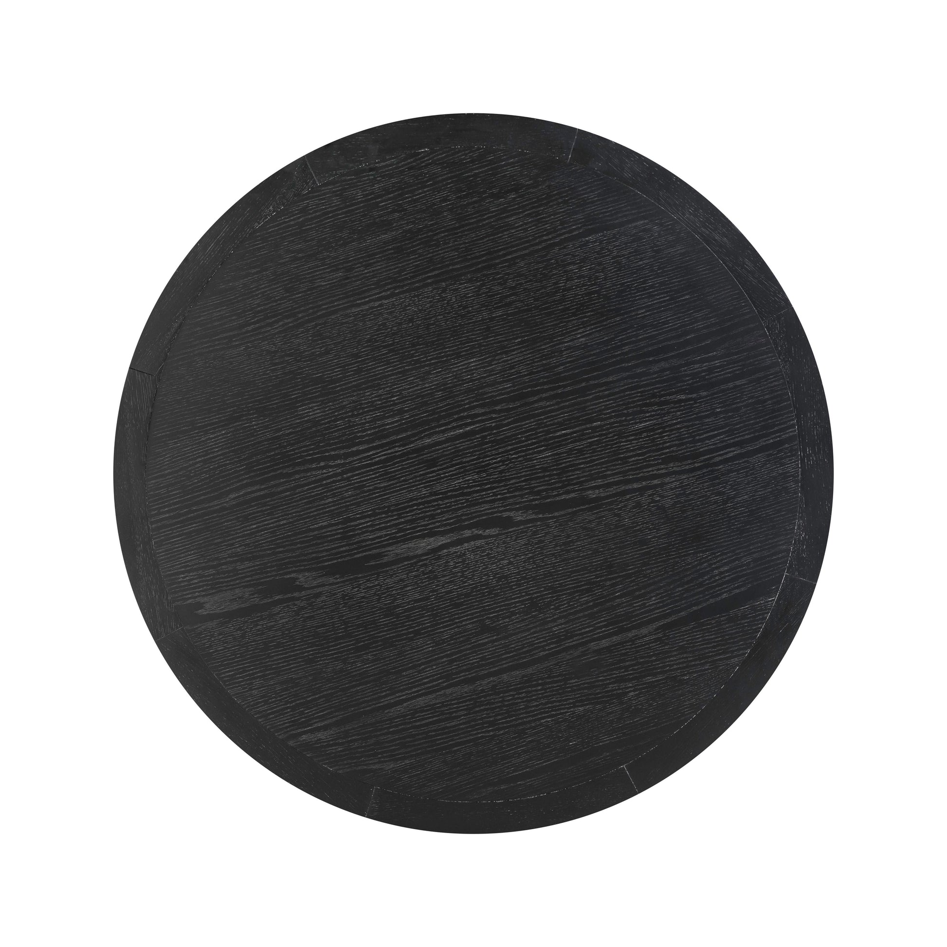 Sahara Round Oak Dining Table (41"-60") - Black / 41" - Image 5