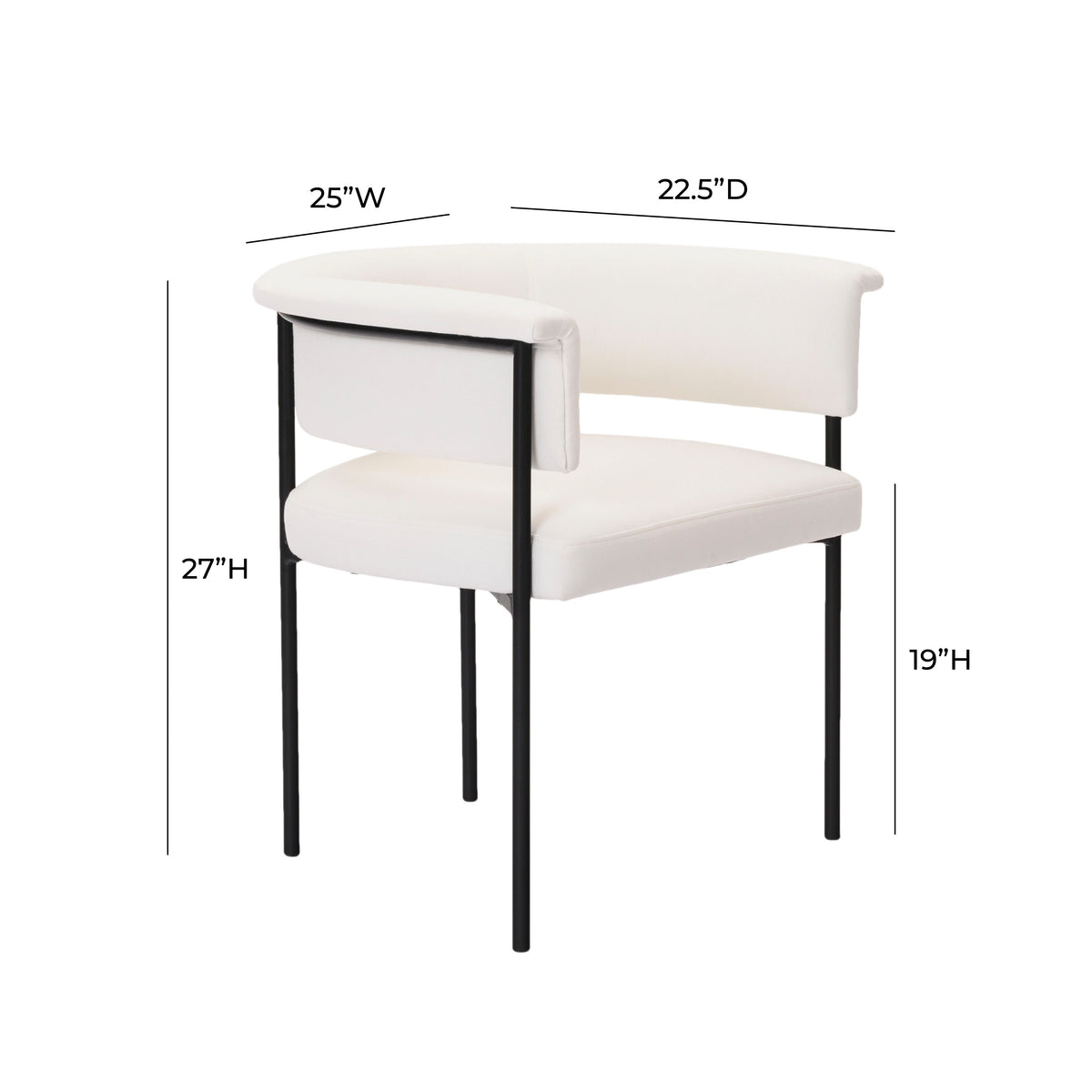 Taylor Dining Chair - Off-White - Image 7