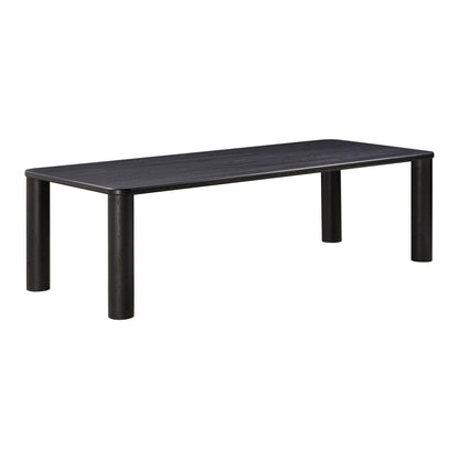 Akola 106" Oak Rectangular Dining Table - Black - Image 1