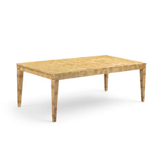 Brandyss 90" Natural Burl Rectangular Dining Table