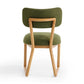 Bobbie Upcycled Performance Fabric Dining Chair - Green - Image 5