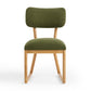 Bobbie Upcycled Performance Fabric Dining Chair - Green - Image 3