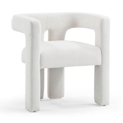 Sloane Bone White Upcycled Performance Fabric Accent Chair - Default Title - Image 2