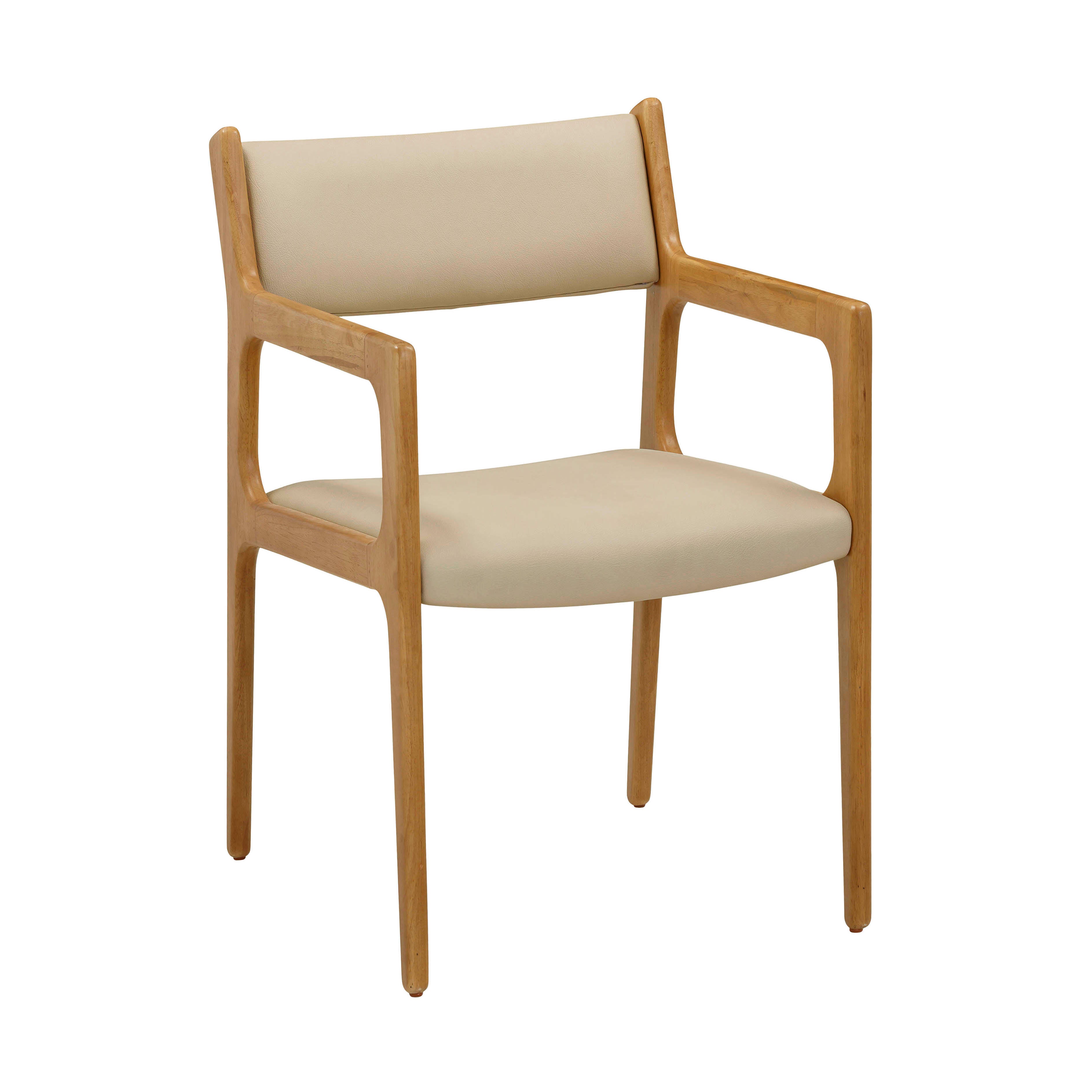 Ari Cream Performance Vegan Leather Dining Chair - Set of 2 | TOV