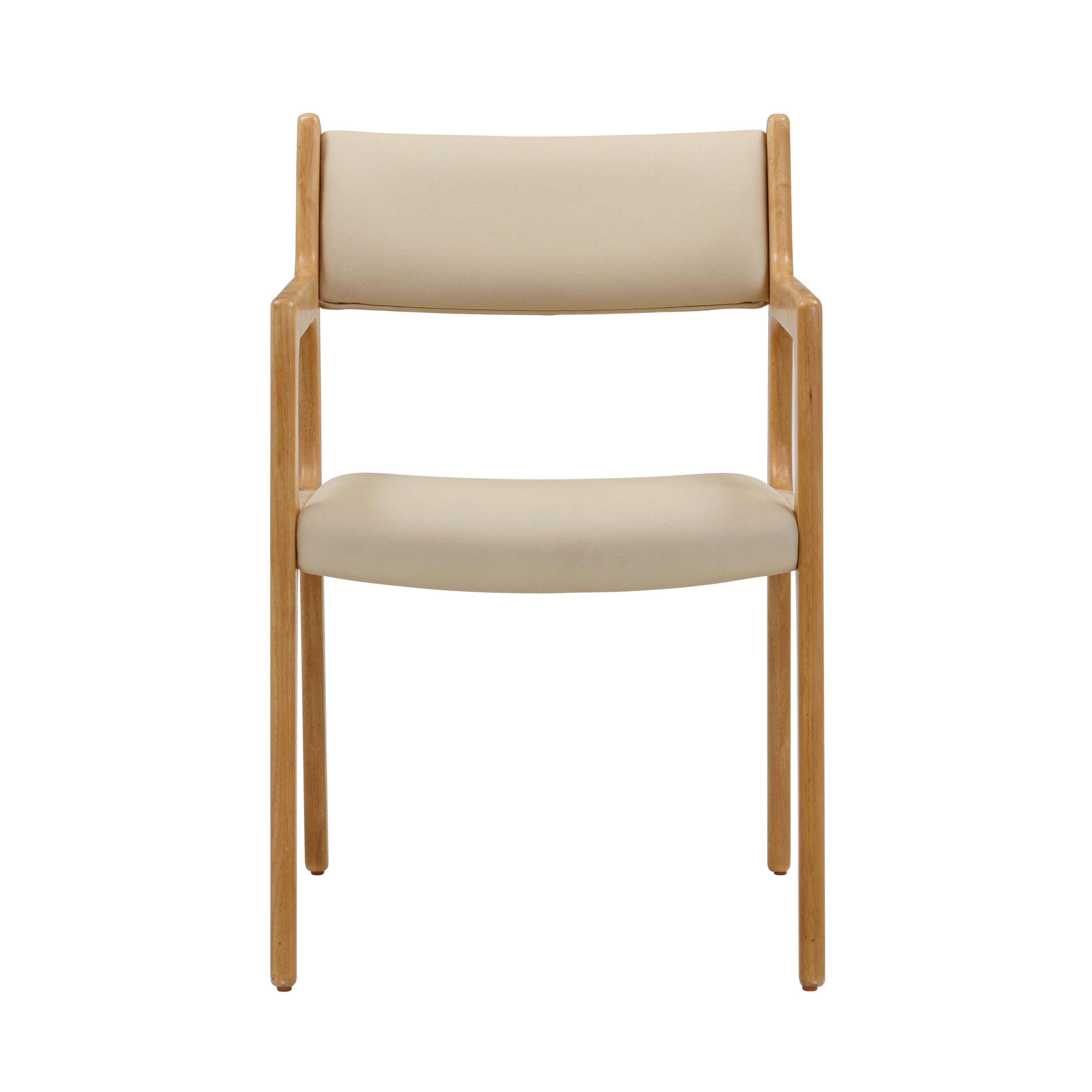 Ari Cream Vegan Leather Dining Chair Set of 2 | TOV Furniture