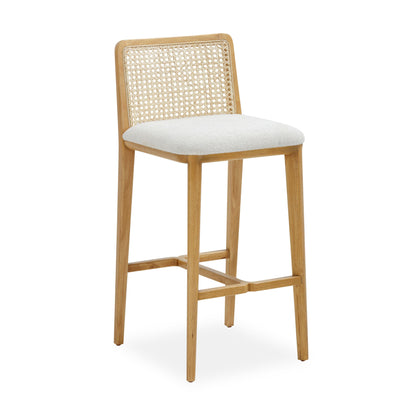 Gerri Performance Tweed and Rattan Counter Stool - Default Title - Image 2