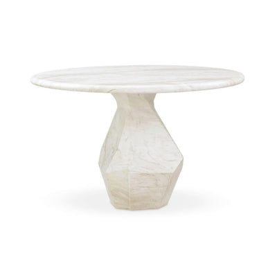 Esme 48" Faux Marble Indoor/Outdoor Round Dining Table - Image 1