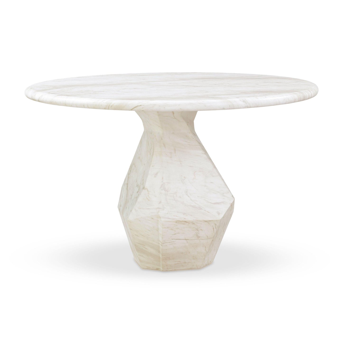 Esme Faux Marble Indoor / Outdoor 48" Round Dining Table