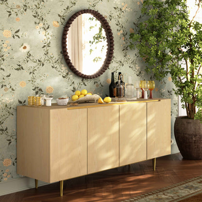 Echo 70" Washed Natural Ash Sideboard - Default Title - Image 1