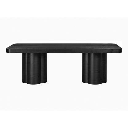 Bambi 90" Ash Rectangular Dining Table - Black - Image 1