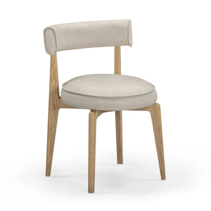 Nikita Performance Vegan Leather Dining Chair - Taupe - Image 1