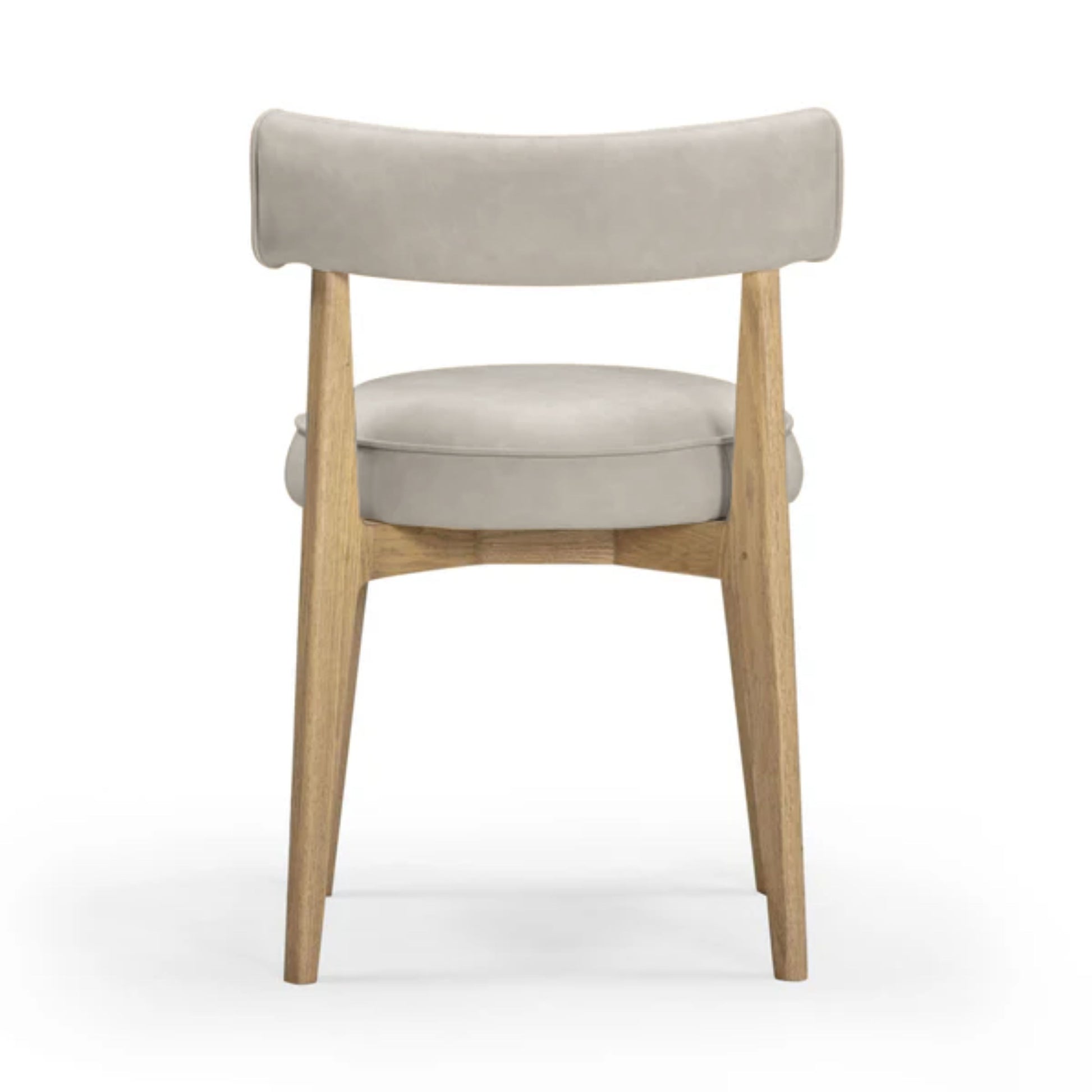 Nikita Performance Vegan Leather Dining Chair - Taupe - Image 5