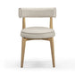 Nikita Performance Vegan Leather Dining Chair - Taupe - Image 3