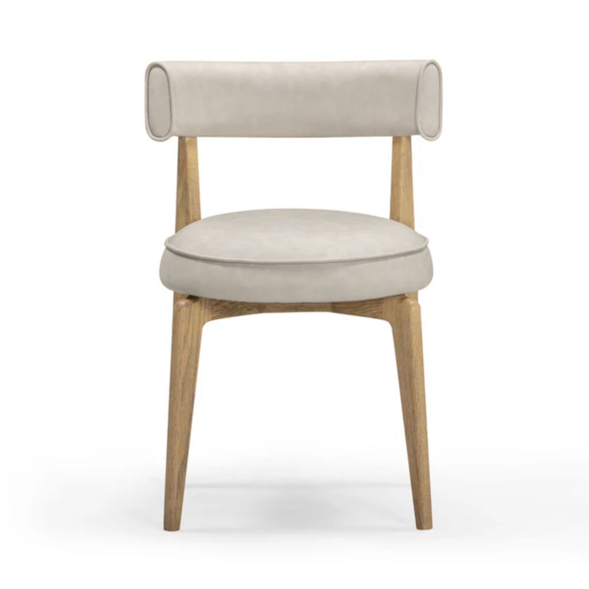 Nikita Performance Vegan Leather Dining Chair - Taupe - Image 1