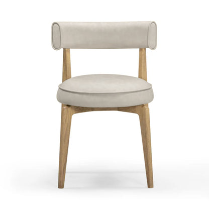 Nikita Performance Vegan Leather Dining Chair - Taupe - Image 1