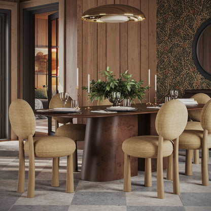 Sulley Performance Basketweave Dining Chair - Honey - Image 1