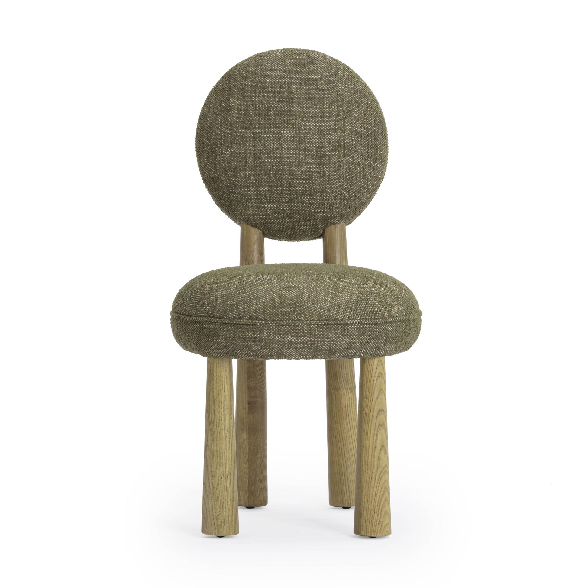 Sulley Performance Basketweave Dining Chair - Olive Green - Image 1