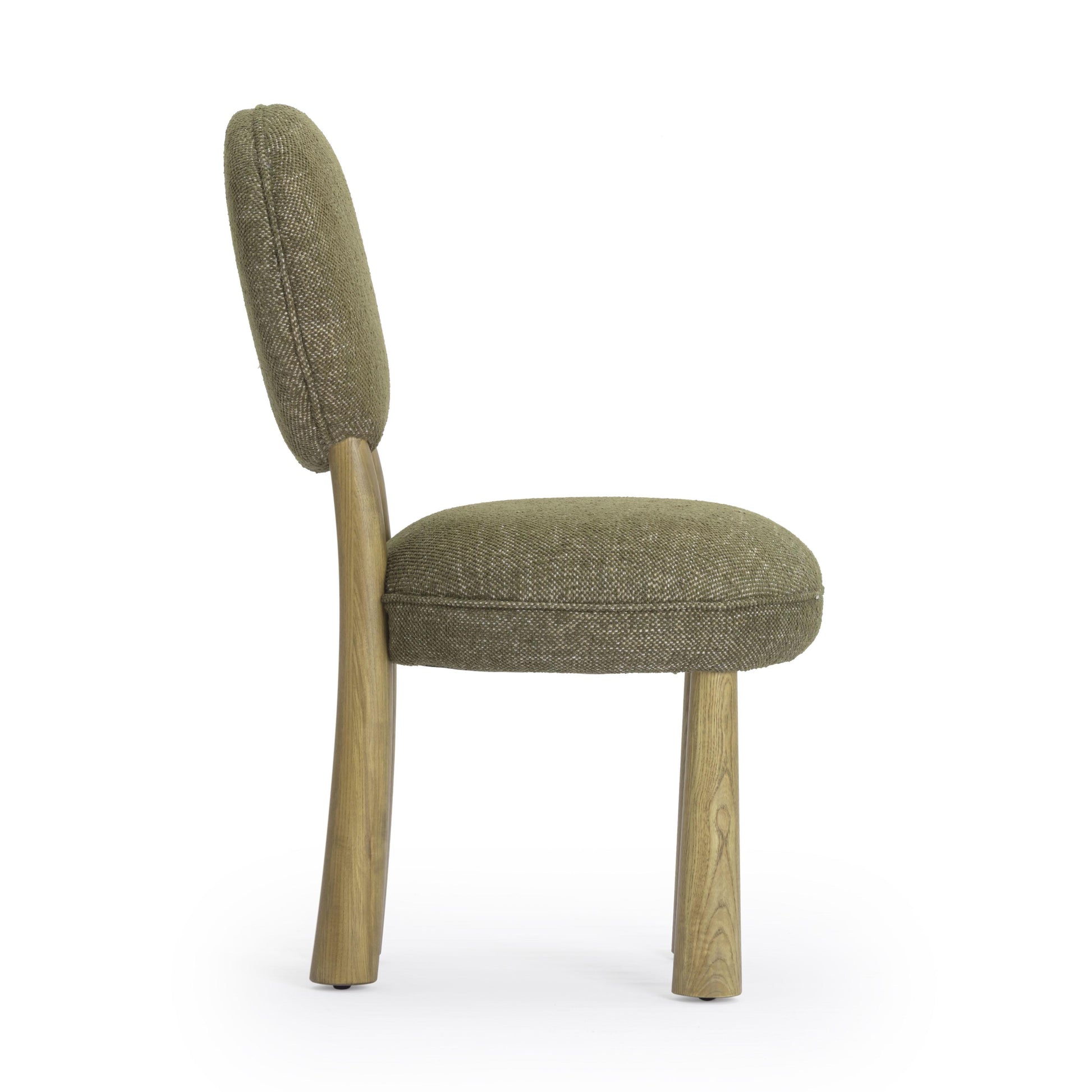 Sulley Performance Basketweave Dining Chair - Olive Green - Image 4