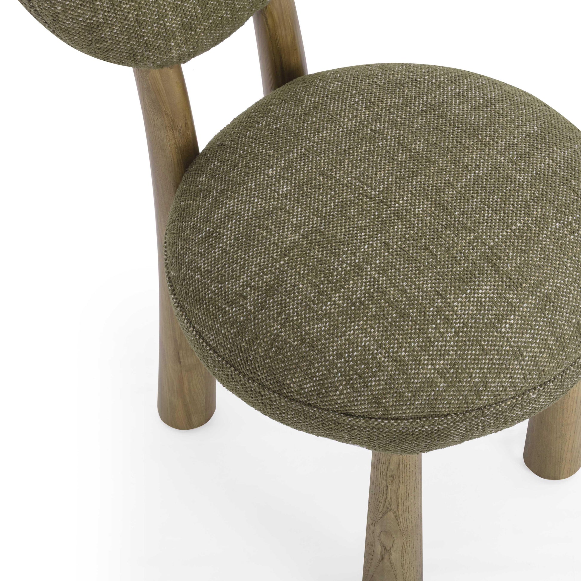 Sulley Performance Basketweave Dining Chair - Olive Green - Image 7