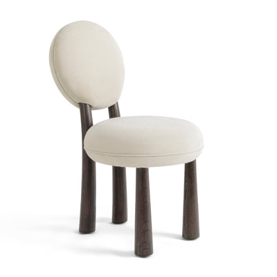 Sulley Cream Performance Chenille Dining Chair - Image 1