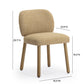 Foxy Performance Fabric Dining Chair - Honey - Image 7