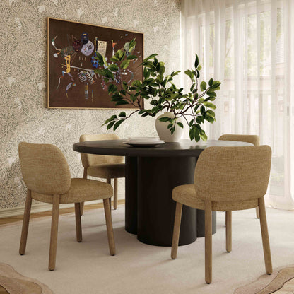 Foxy Performance Fabric Dining Chair - Honey - Image 1