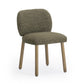 Foxy Textured Performance Fabric Dining Chair - Olive Green - Image 3