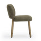 Foxy Textured Performance Fabric Dining Chair - Olive Green - Image 4