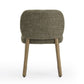 Foxy Textured Performance Fabric Dining Chair - Olive Green - Image 6