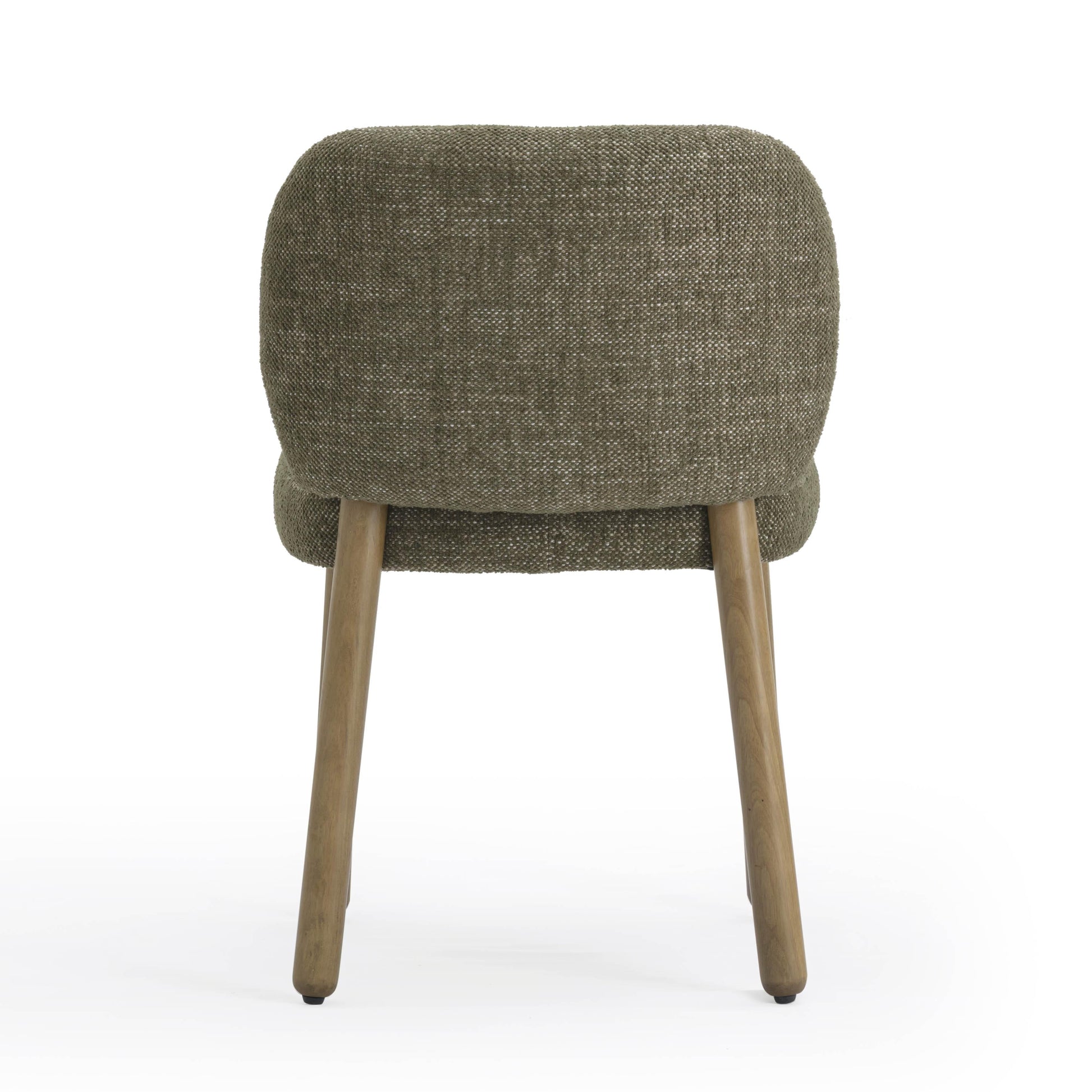 Foxy Textured Performance Fabric Dining Chair - Olive Green - Image 6