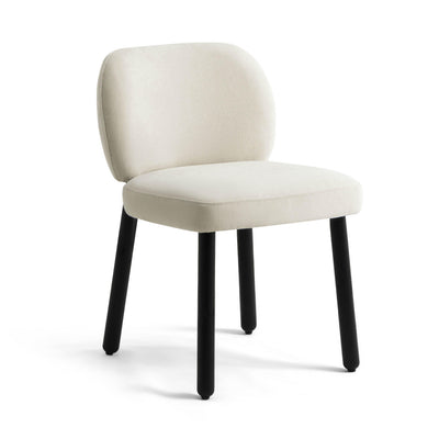 Foxy Cream Performance Basketweave Chenille Dining Chair - Image 1