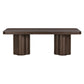 Bambi 90" Ash Rectangular Dining Table - Dark Brown - Image 3