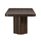 Bambi 90" Ash Rectangular Dining Table - Dark Brown - Image 4