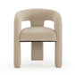 Malone Performance Chenille Dining Chair - Taupe - Image 3