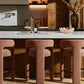 Malone Performance Chenille Stool - Rust / Counter Height - Image 2