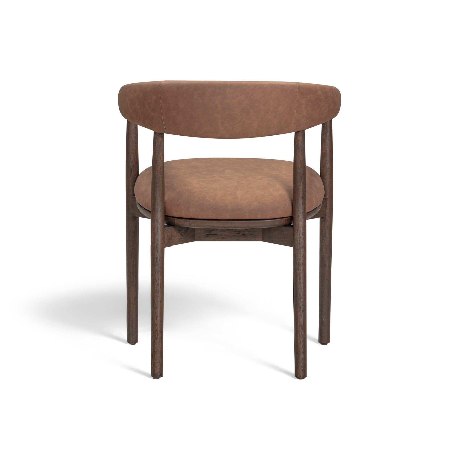 Vina Performance Vegan Leather Dining Chair - Brown - Image 5