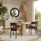Vina Performance Vegan Leather Dining Chair - Brown - Image 2