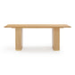 Chelsea Oak Wood Rectangular Dining Table (79"-96") - Natural / 79" - Image 3