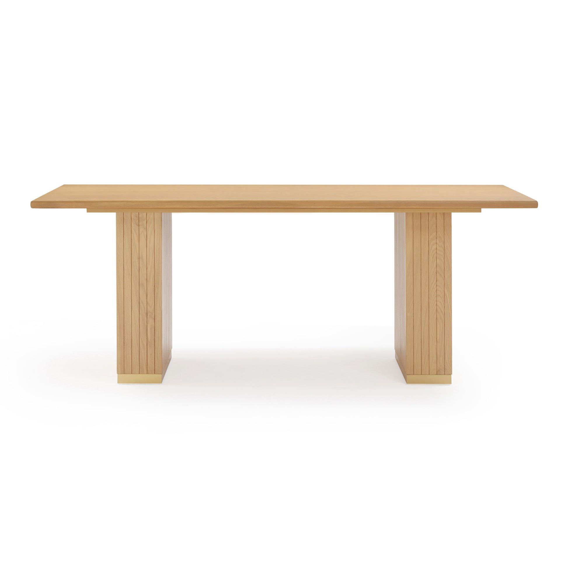 Chelsea Oak Wood Rectangular Dining Table (79"-96") - Natural / 79" - Image 3