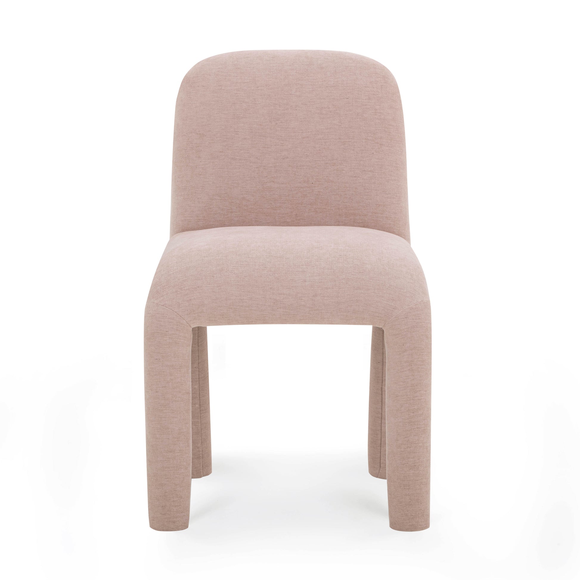 Georgia Performance Chenille Dining Chair - Light Pink - Image 3