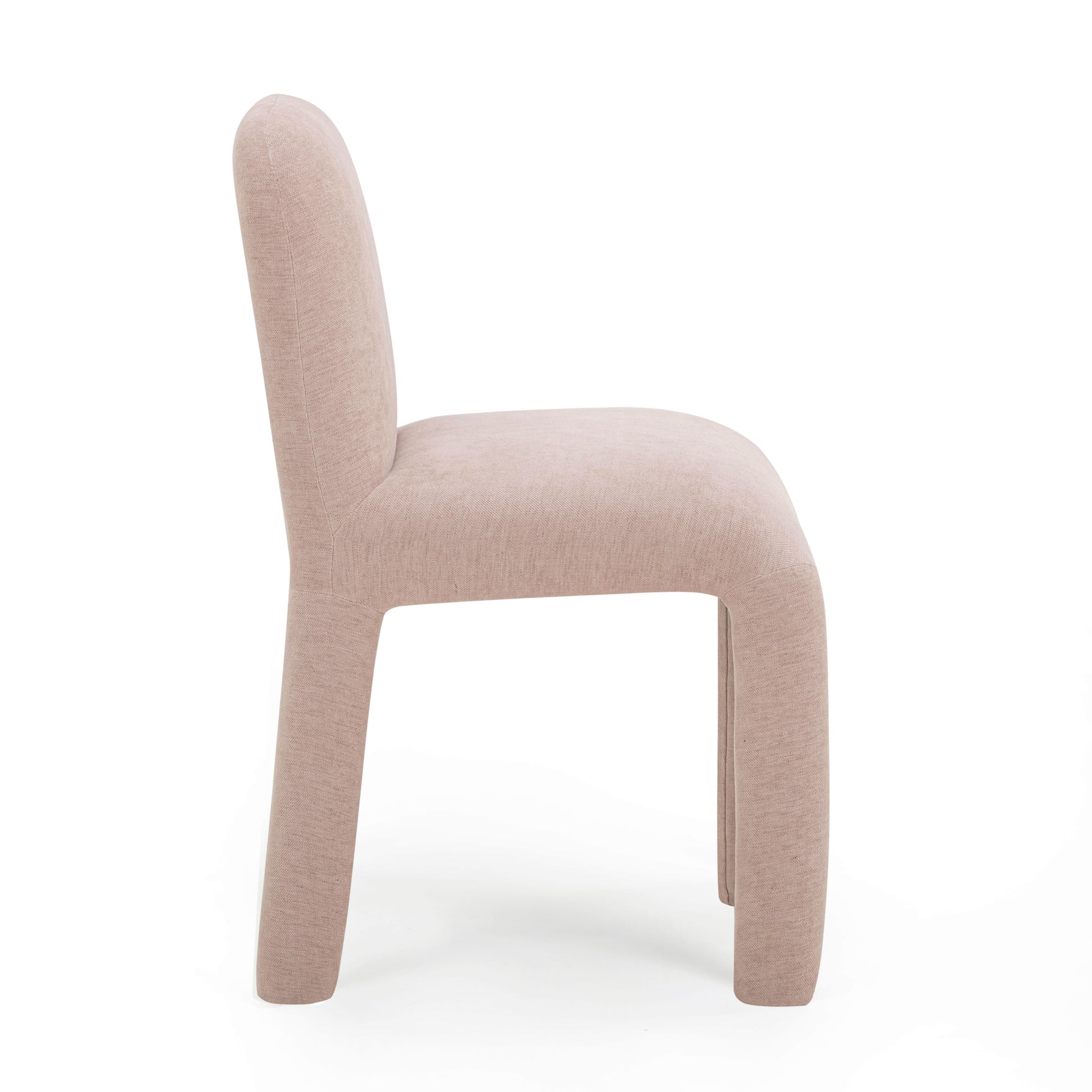 Georgia Performance Chenille Dining Chair - Light Pink - Image 4