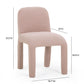 Georgia Performance Chenille Dining Chair - Light Pink - Image 7