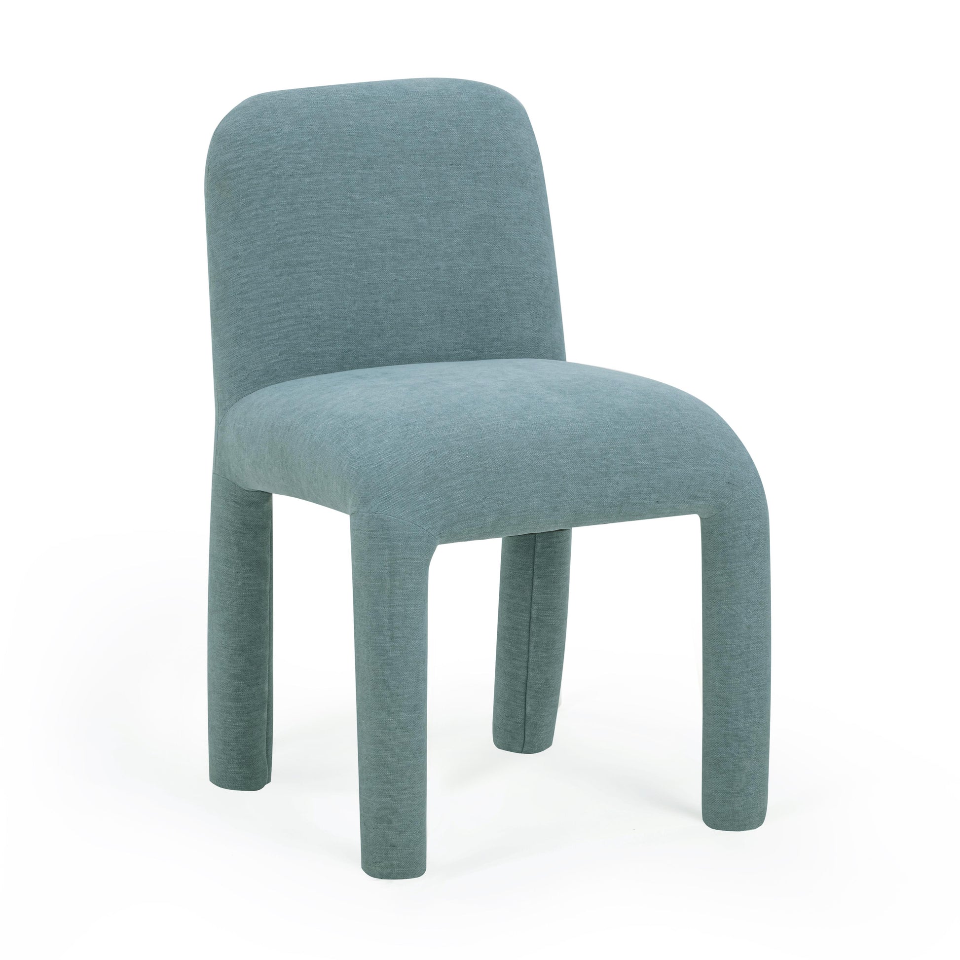 Georgia Performance Chenille Dining Chair - Light Blue - Image 1