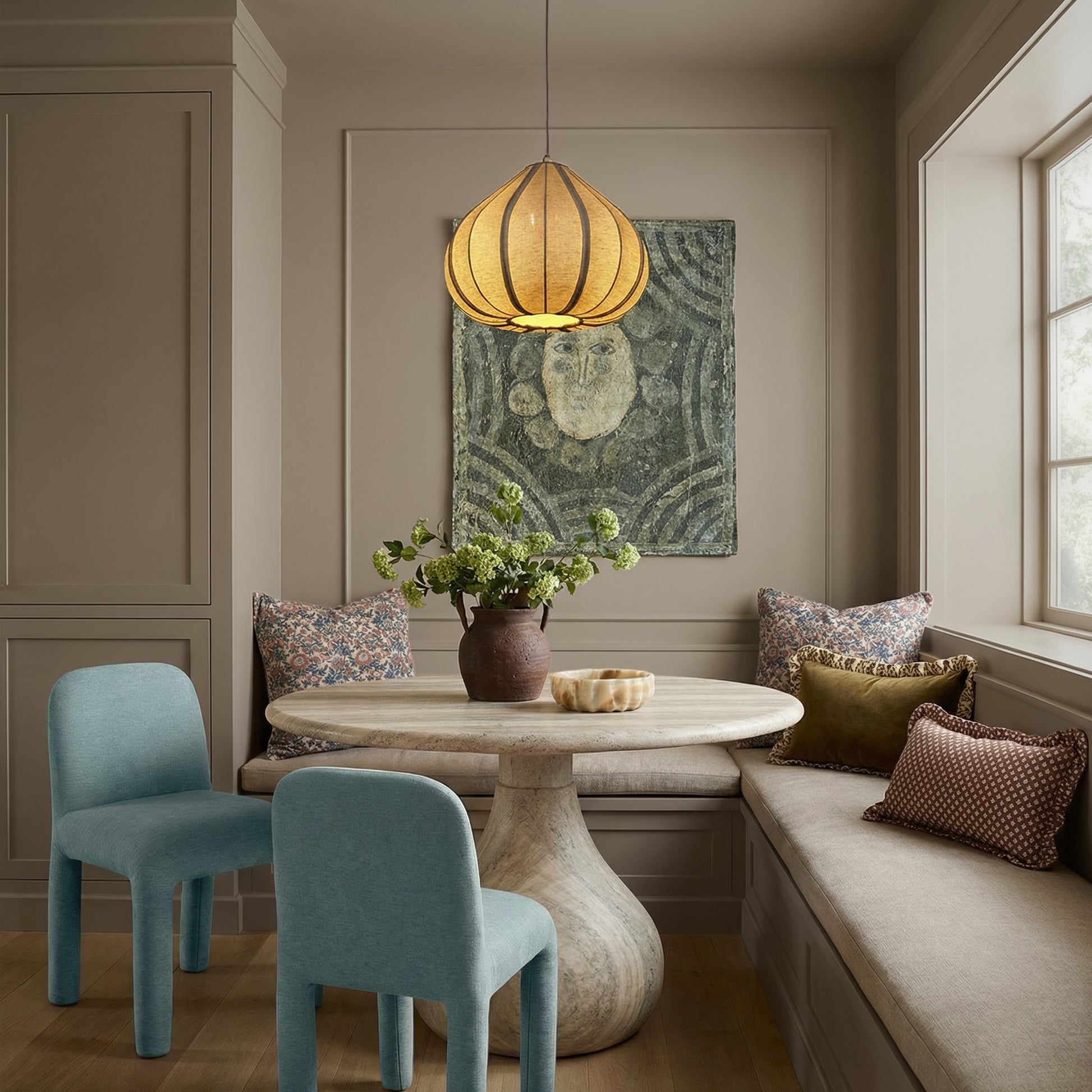 Georgia Performance Chenille Dining Chair - Light Blue - Image 2